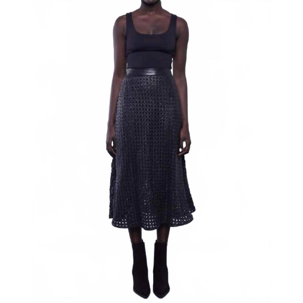 NEW DEA hope macrame skirt in black
